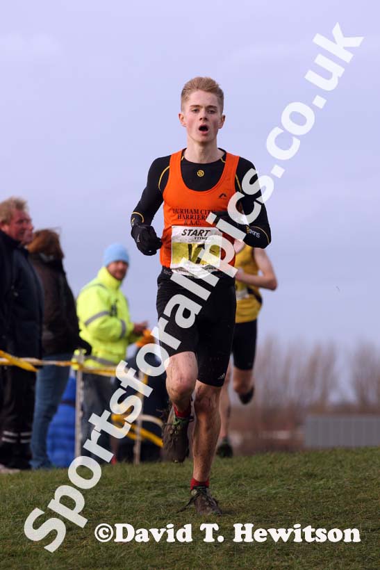 Oliver Watson (Durham City) 3rd under-17 men North Eastern Cross Country, Champs., Temple Park, South Shields. Photo: David T. Hewitson/Sports for All Pics